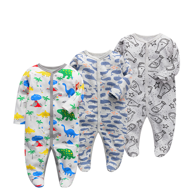 Newborn one-piece romper casual pajamas