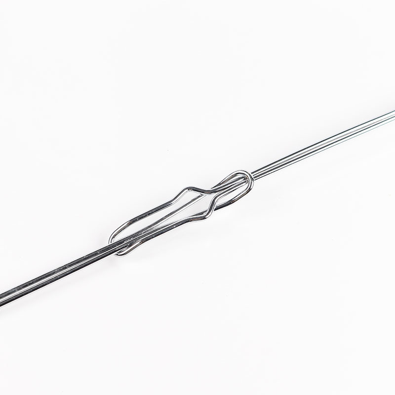 Directo de fábrica de galvanoplastia retráctil de barbacoa Tenedor de acero inoxidable mango de madera palo de barbacoa herramientas al aire libre barbacoa tenedor palo de barbacoa