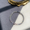 Fashionable accessory, bracelet, copper zirconium, European style, city style, simple and elegant design, diamond encrusted
