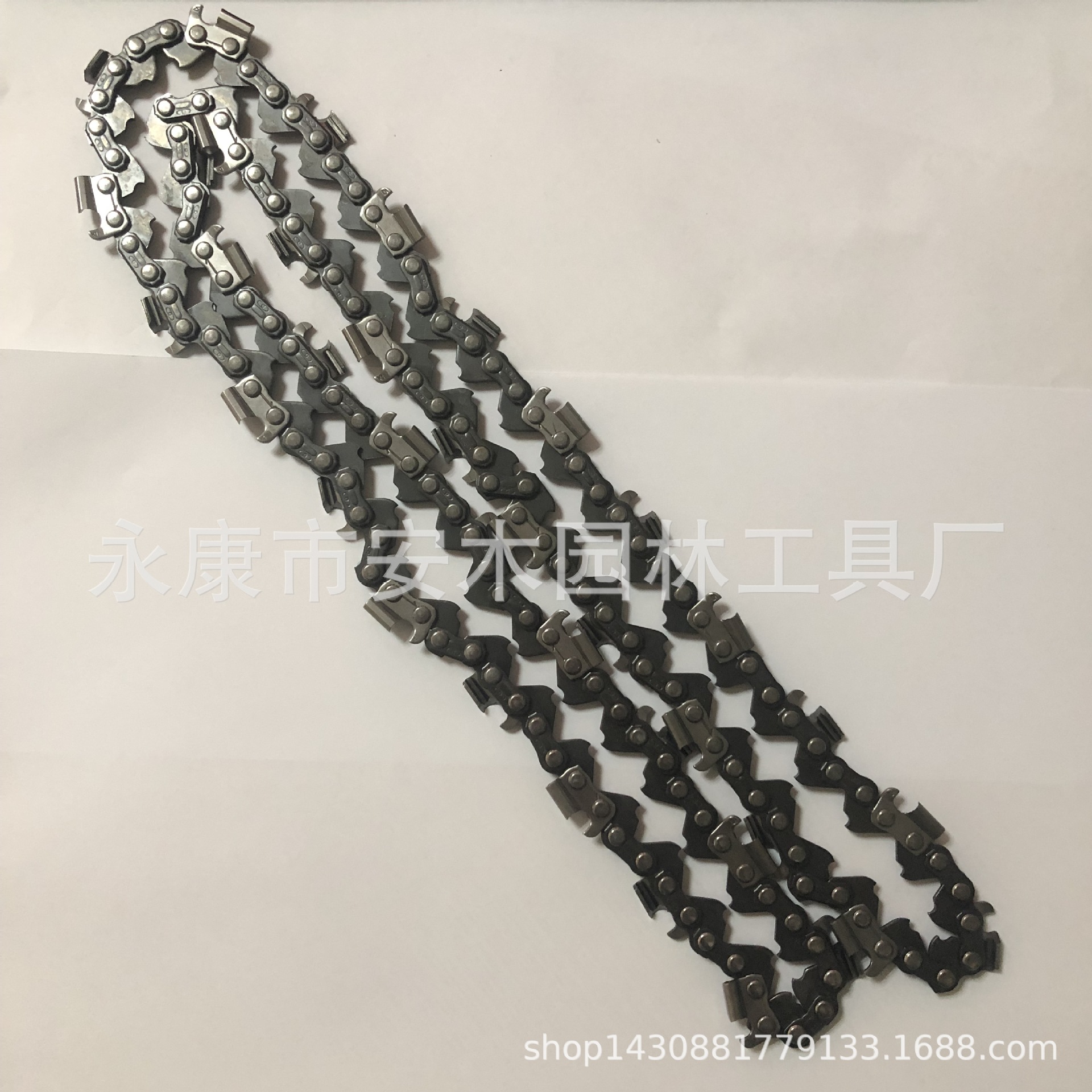 325小型手提汽油伐木锯配件18寸20寸链条直角大3/8锯链 油锯链条