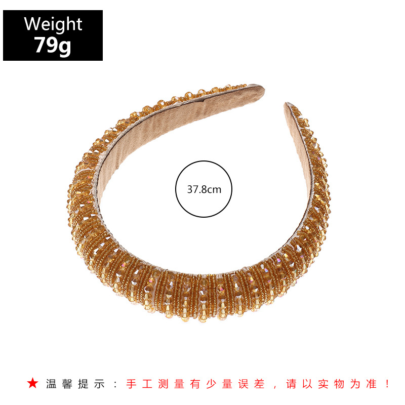 Fashion Diamond Sponge Baroque Catwalk Headband Wholesale display picture 13