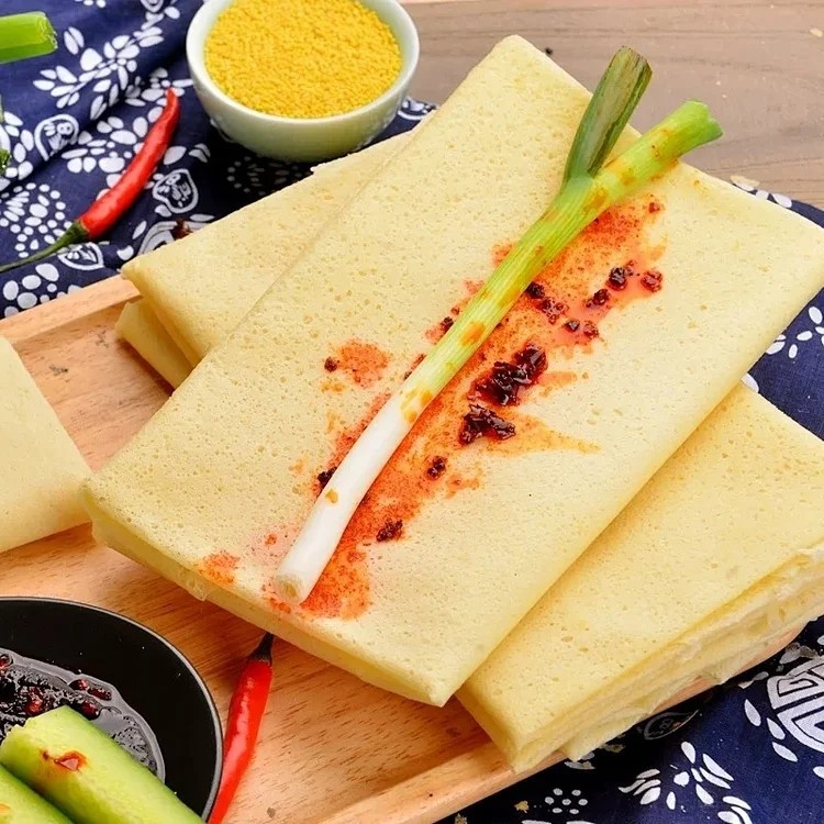 五粮煎饼大米玉米黑米纯手工卷饼东北特产大煎饼五种口味500g袋装|ms