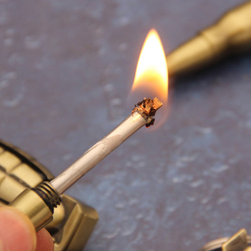 Bullets 10,000 times Match Kerosene Lighter Metal Creative Personality Outdoor Waterproof Portable Flintstone Wholesale