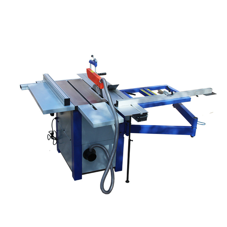 Fulin 목공 슬라이딩 테이블 톱 45도 고정밀 보드 절단기 10inch 테이블 커팅 머신 다기능 슬래시 톱