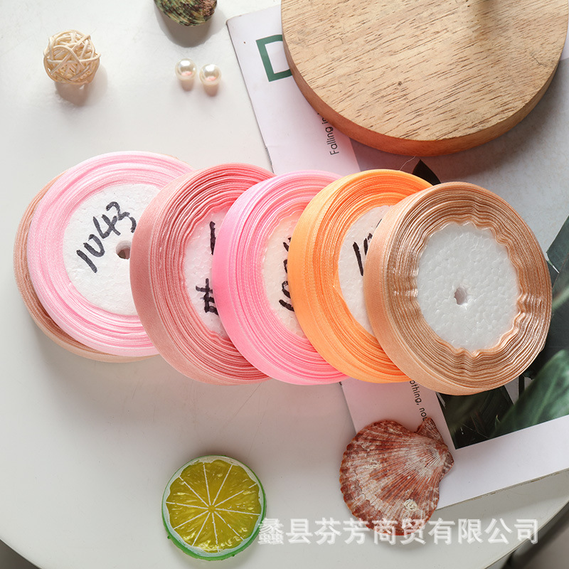 1.5cm雪纺纱丝带线蛋糕包装钩帽子包包编织帽子夏凉帽彩带线批发|ms