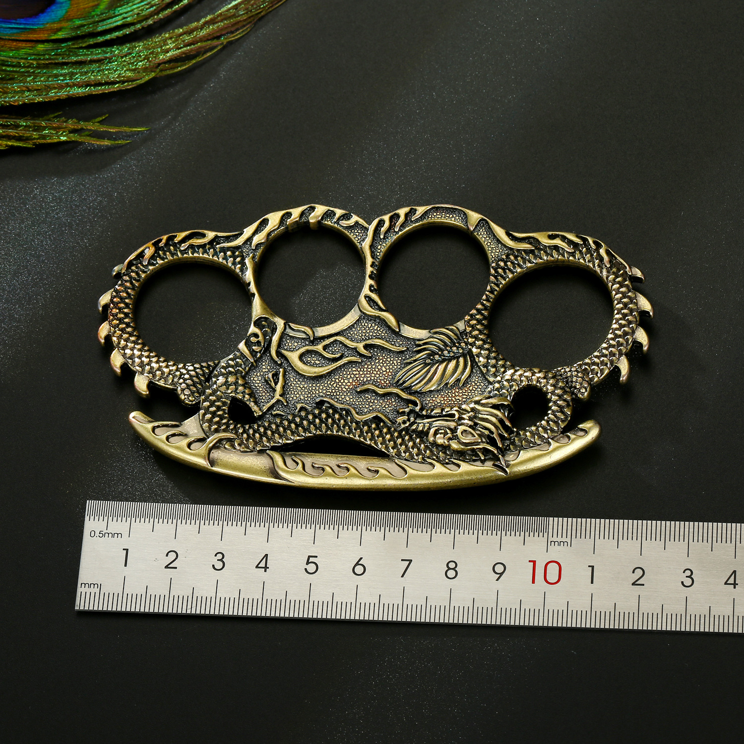 Copper Vintage Joint Ring Game Ring Bronze Scorpion Hand Expanded Metal Bracelet Wholesale display picture 11