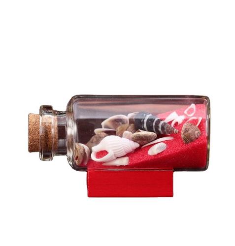 Four Sea Sand Drift Bottles, Wish Bottles, Shell Starfish Wish Bottles, Birthday Gifts, Lucky Bottles, Festival Gift