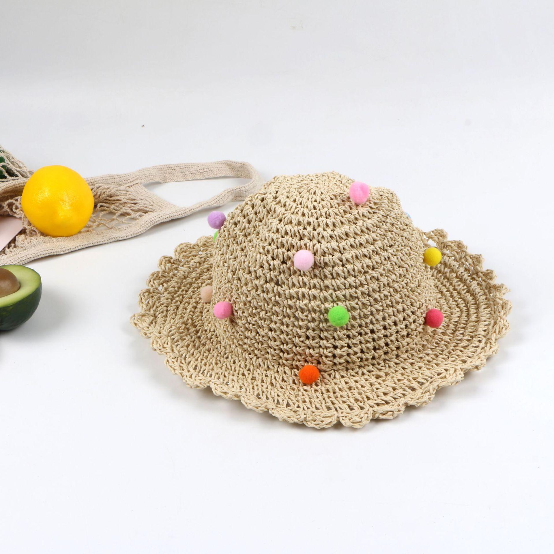 Chapeau De Paille De Femmes D'été Chapeau De Plage Soleil Protection Par La Mer Frais Coréenne Style Face Cover Voyage Tout-assortis Chapeau De Soleil Chapeau De Soleil display picture 6