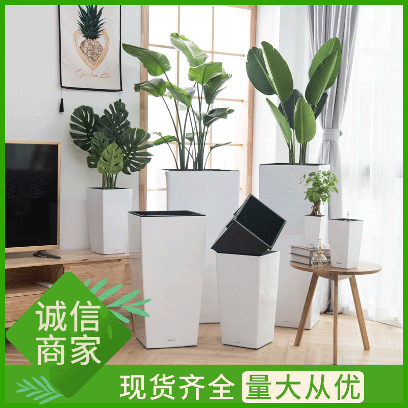 Manufactor Supplying Flower pot Paint technology simple and easy style Flower pot apply hotel residence Cylindrical Flower pot