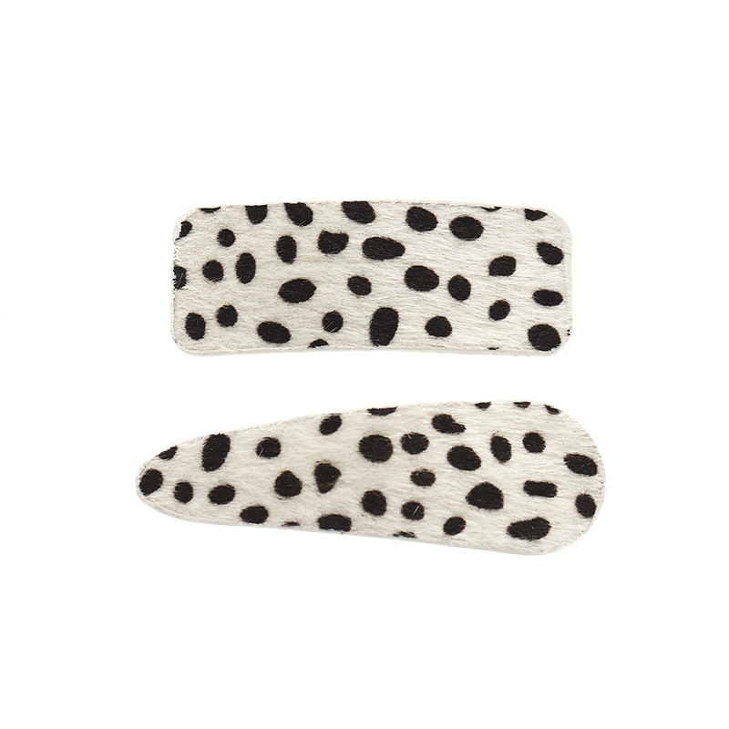 Black And White Dot Leopard Print Hairpin display picture 9