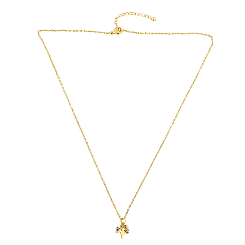 Life tree pendant necklace yiwu nihaojewelry wholesale fashion simple copper necklace accessories