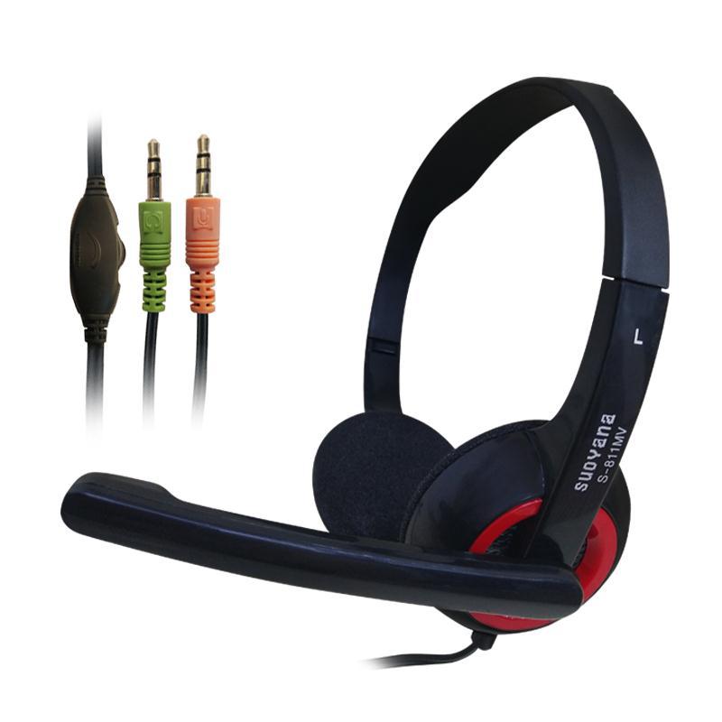 Production of headset Shenzhen factory wholesale Soyana computer Internet cafe game headset with wire control headset