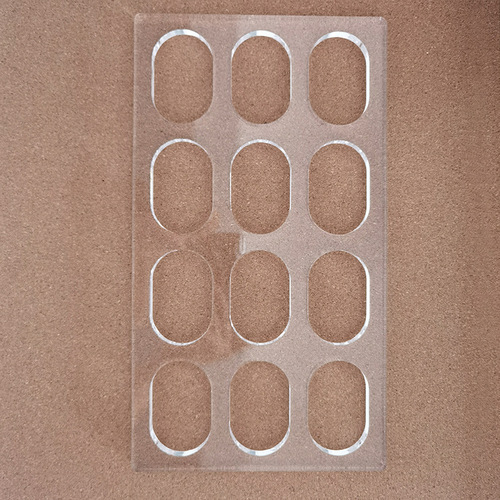 Acrylic Dacquoise oval love French pastry mold 34*19CM