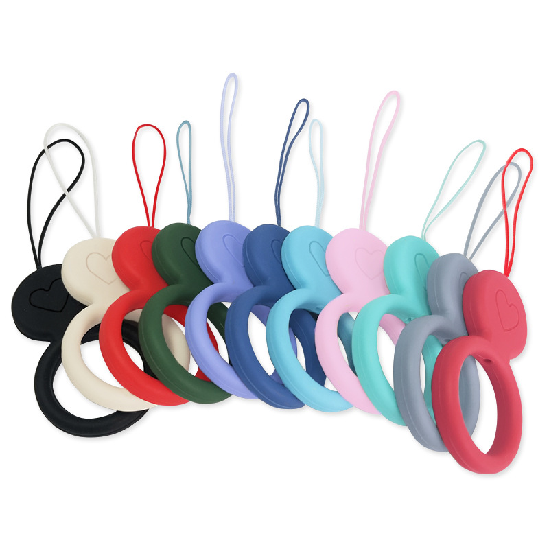 Solid Silicone ring mobile phone Ring USB drive Ring ring Japan and South Korea lovely originality Headphone sets gift