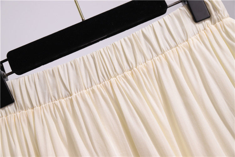 Summer, Spring Season Summer Spring Casual Solid Color Cotton Maxi Long Dress Skirts