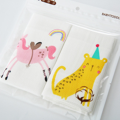 婴儿毛巾宝宝洗脸小方巾新生儿口水巾纯棉纱布儿童夏季薄款手帕