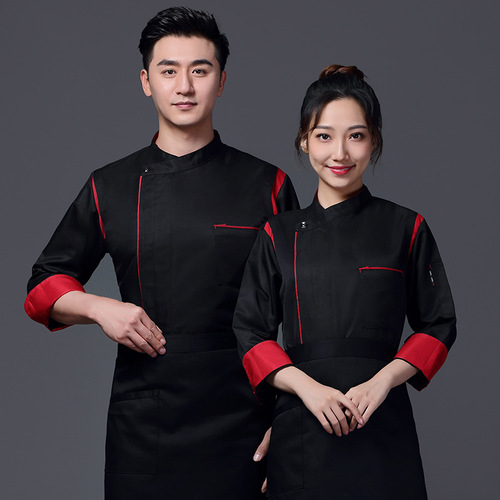 Chef overalls Chef work clothes customized hotel kitchen catering restaurant canteen restaurant chef clothing short sleeve customized