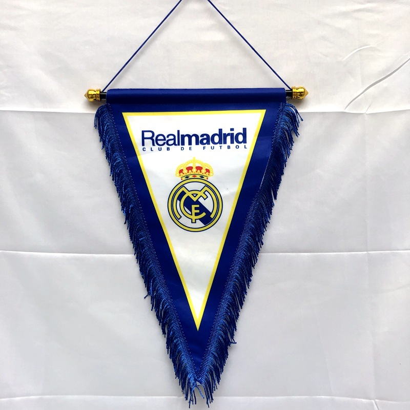 Football team exchange flag Real Madrid Liverpool Arsenal AC Milan Chelsea Juventus triangle decorative flag