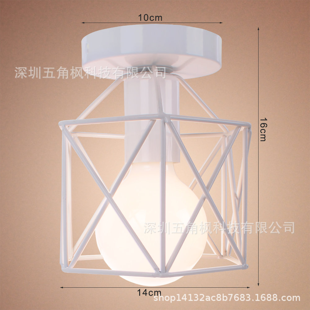 卧室吸顶灯 led现代简约客厅灯铁艺走廊过道灯衣帽间阳台灯饰批发