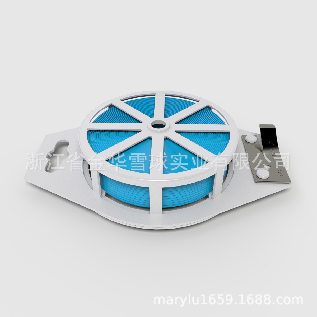 厂家直销 PE材质50米50m带皮带扣园艺扎线包塑铁丝园林线