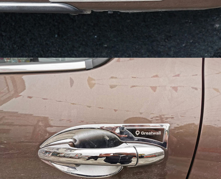 Suitable for Great Wall Cannon Pickup Rear Door Bowl Sticker Modification Tail Door Handler Decorative Frame Trunk Door Bowl Exterior Modification