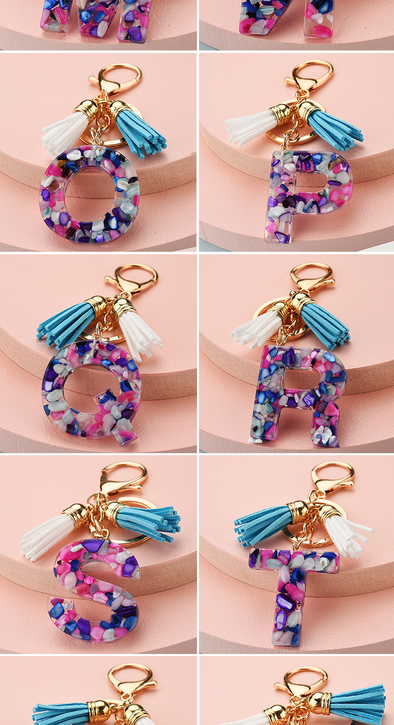 1 Piece Fashion Letter Arylic Unisex Keychain display picture 3