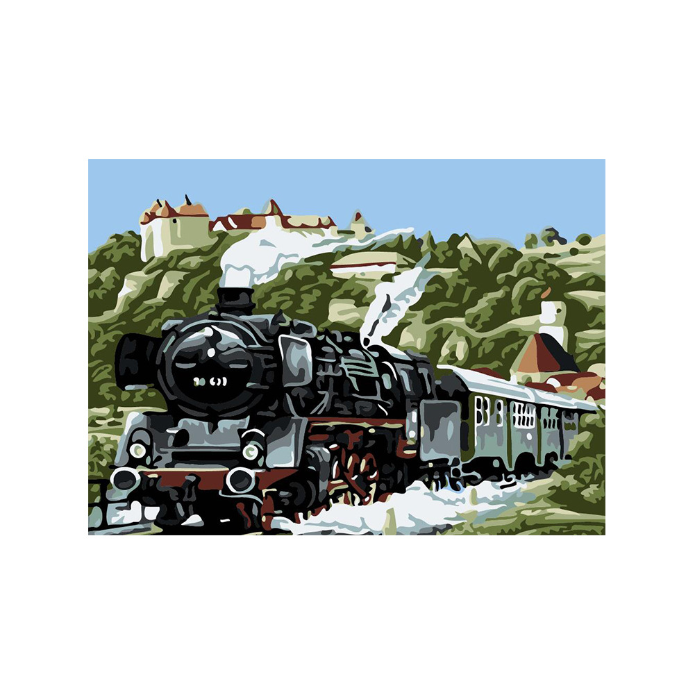 Noche ciudad DIY pintura al óleo digital fábrica al por mayor sin marco combinación apretado marco interior estilo más de 1 unidades entrega