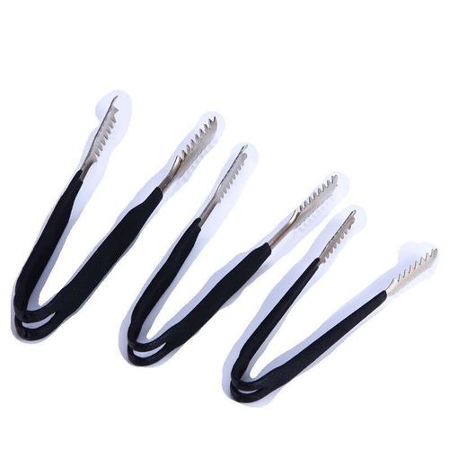 Stainless steel ice tongs barbecue food tongs buffet bread tongs kitchen helper baking supplies manufacturer wholesale