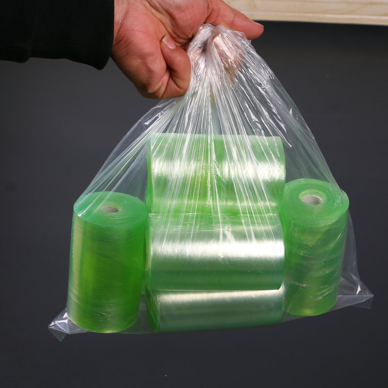En stock PE bolsillo plano bolsa de embalaje de plástico transparente de alta presión forro interior a prueba de humedad bolsa inferior cuadrada PE bolsa