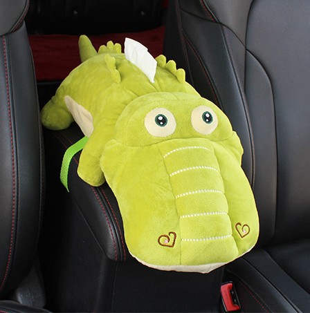 Car tissue box cartoon car plush tissue box creative armrest box chair back hanging tissue box car supplies