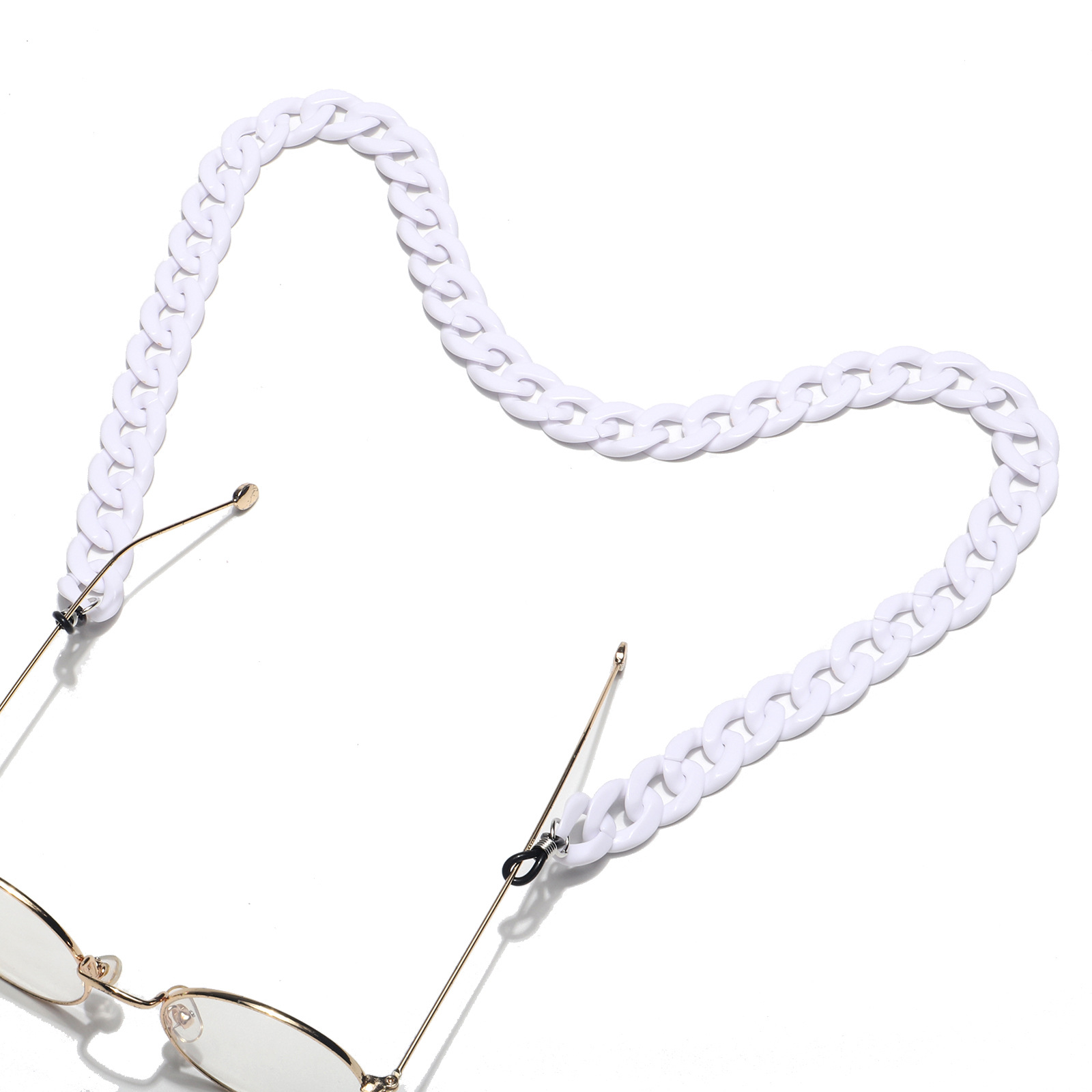 الاكريليك قناع حبل نظارات سلسلة متعدد الألوان شكل مقعر نظارات حبل الجملة Nihaojewelry display picture 10