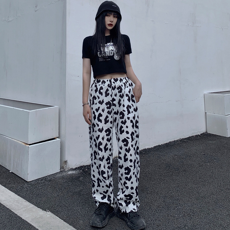 Wholesale Dairy Pants Women's Pants Thin High Waist Draping Wide Leg Pants Loose Straight Casual Pants Student Cross-border Trendy