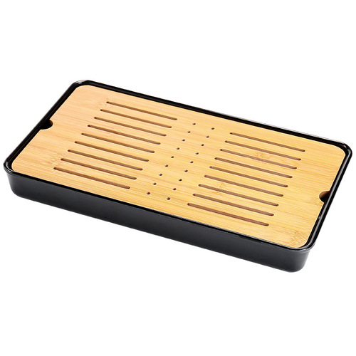[Factory lowest price] Dry brewing tea tray melamine bamboo small tea table travel tea set hotel dry brewing tea set wholesale