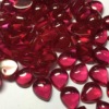 Factory direct supply of synthetic ruby red corundum drop-shaped plain surface 4*6 to 22*30 size