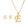 Pendant stainless steel, necklace with letters, accessory, English letters, European style, does not fade, wholesale