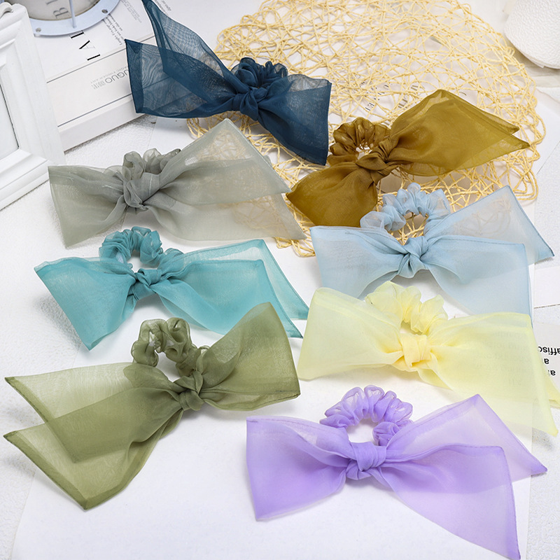 European Root Yarn Bow Hair Circle Female Big Bow Tie Retro Hairpin Headdress Wholesale display picture 9