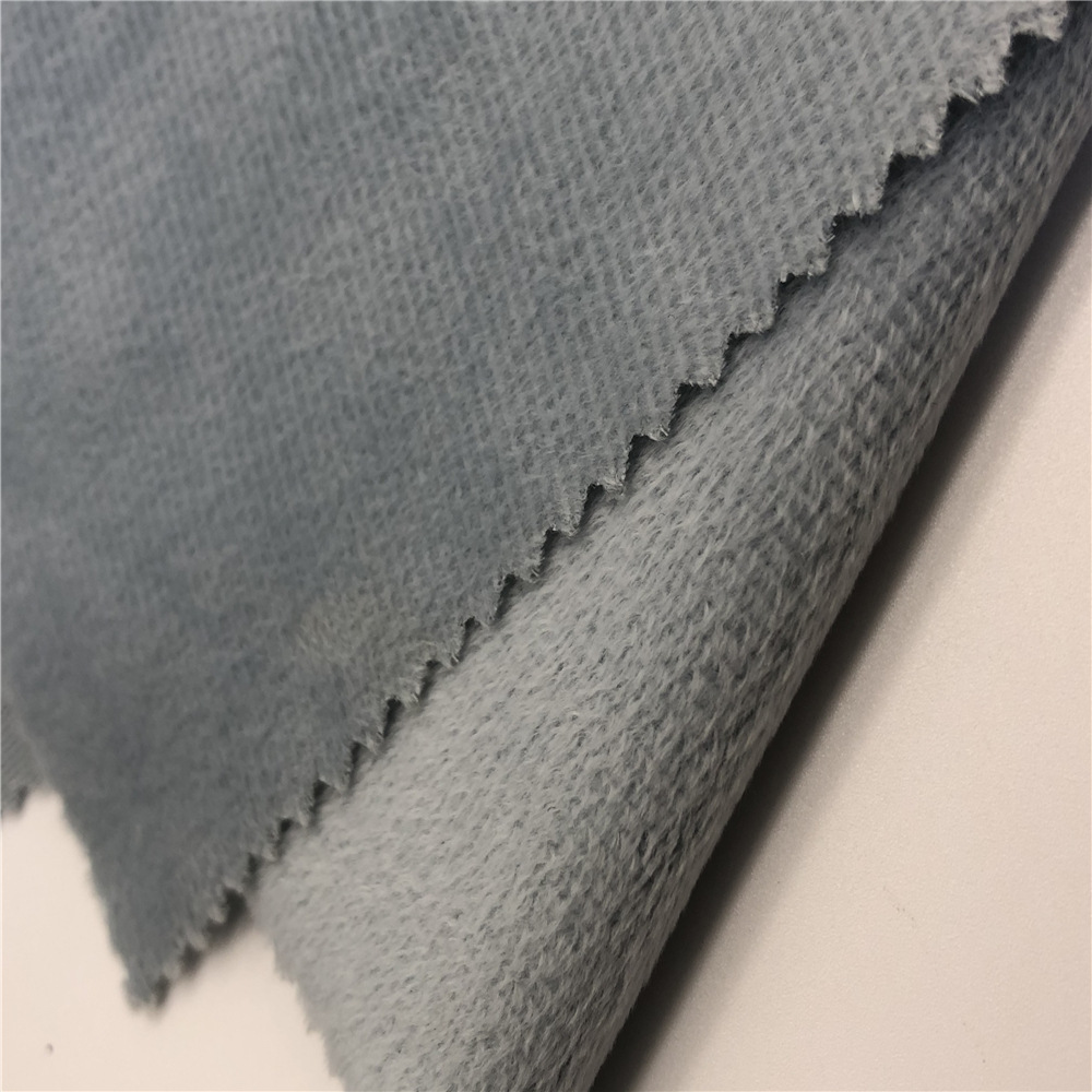 现货供应暖毛绒经编布仿超柔 适用毛绒玩具 抱枕 靠垫布料