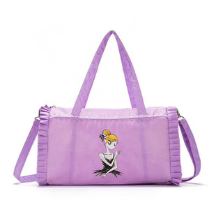 Korean children's ballet dance bag diagonal bag girl shoulder handbag embroidery lace bag printing wholesale