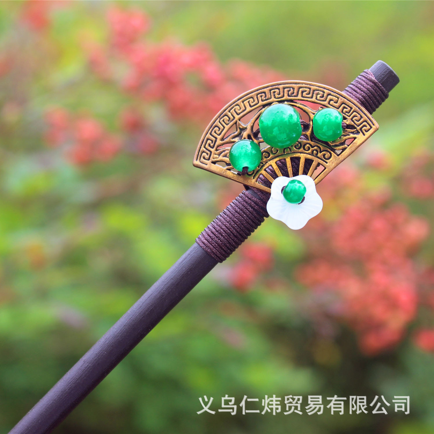 Temperamento clásico borla paso horquilla chica Hanfu tocado accesorios para el cabello hecho a mano horquilla de madera updo Internet celebridad antiguo traje palillos