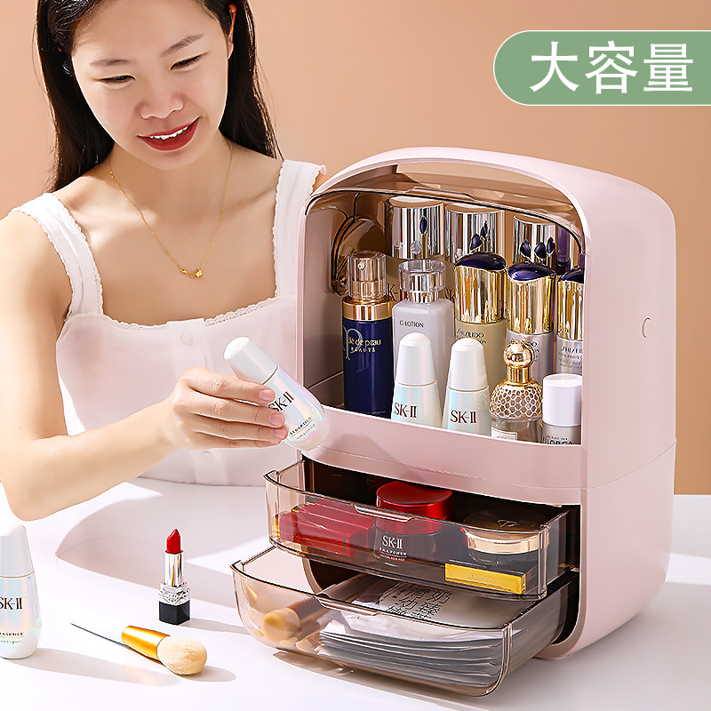 Net red cosmetic storage box transparent...