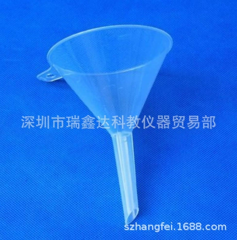 Пластиковая воронка Полупрозрачная пластиковая треугольная воронка из полипропилена Воронка, устойчивая к кислотам и щелочам, 7,5 9, 12, 15 17 21 26 см