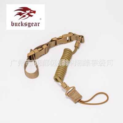 (2개) 뜨거운 판매 북미 전술 봄 총 로프 야외 군사 팬 다기능 스트랩 빠른 릴리스 끈 안전 로프