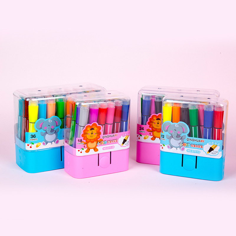 277 sello hexagonal acuarela pluma estudiante pintura de los niños diseño creativo regalo 36 color lavable color pluma