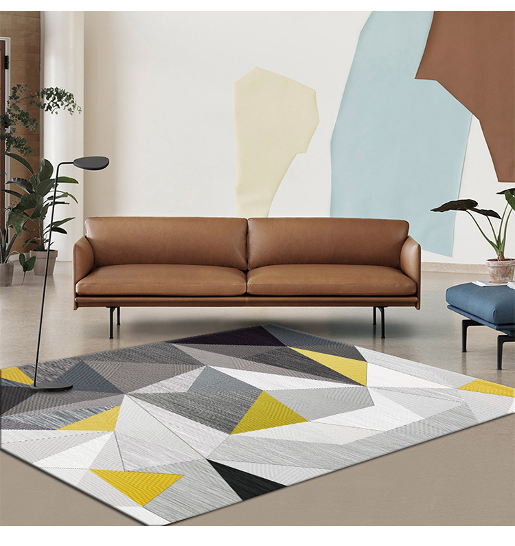 北欧简约地毯,客厅茶几垫,卧室床边满铺毯,酒店地垫