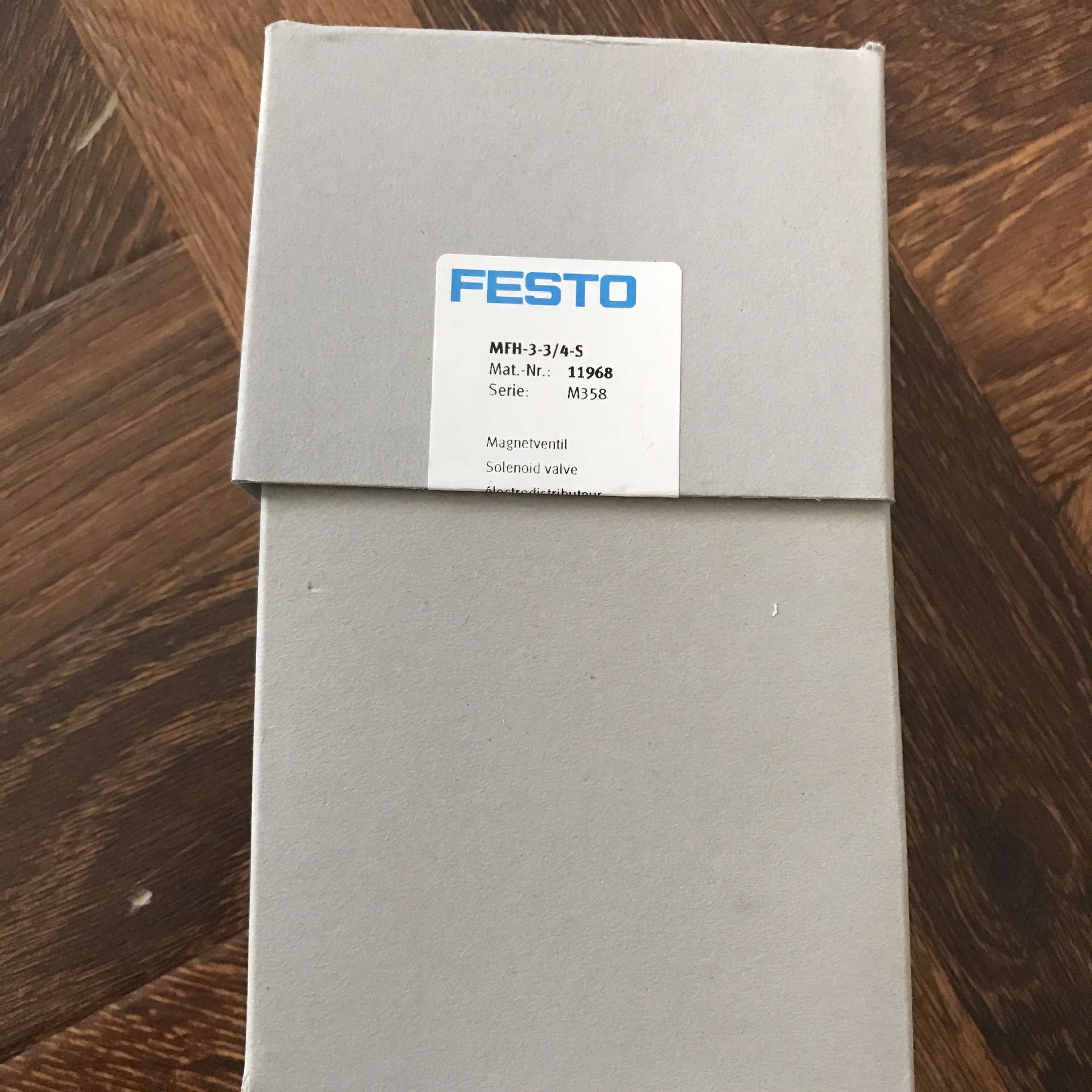 1PC FESTO MFH 3 3/4 S 11968 Solenoid Valve MFH334S New 1PC FESTO MFH 3 3/4 S 11968 Solenoid Valve MFH334S New