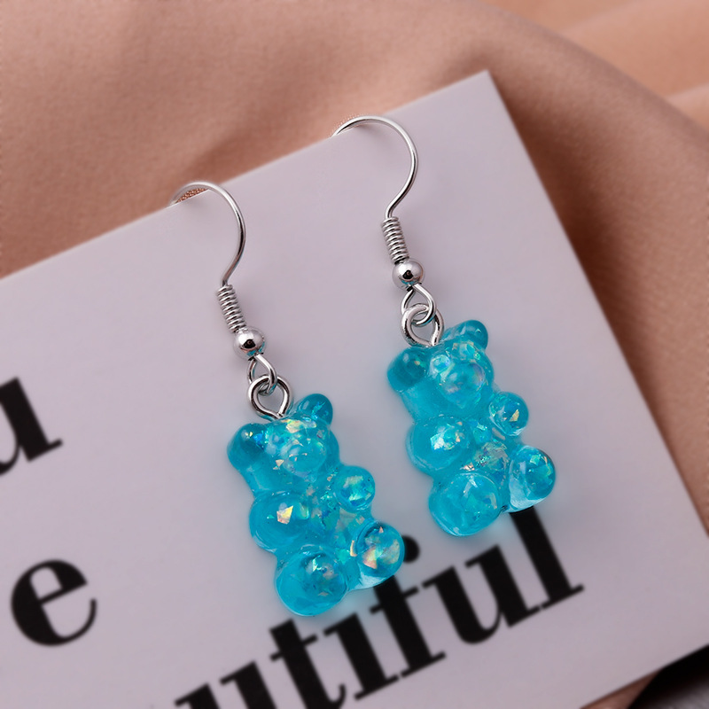 Fashion Bear Alloy Resin Epoxy Womenu0027S Drop Earrings 1 Pair