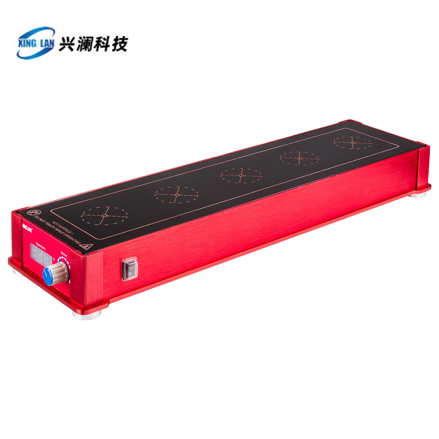 多点式磁力搅拌器 HMS-05纳米微晶陶瓷加热面板厂家直销包邮