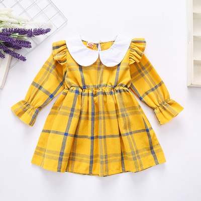 Ins foreign trade platform Amazon eBay wish cross border exclusive children's Plaid Skirt