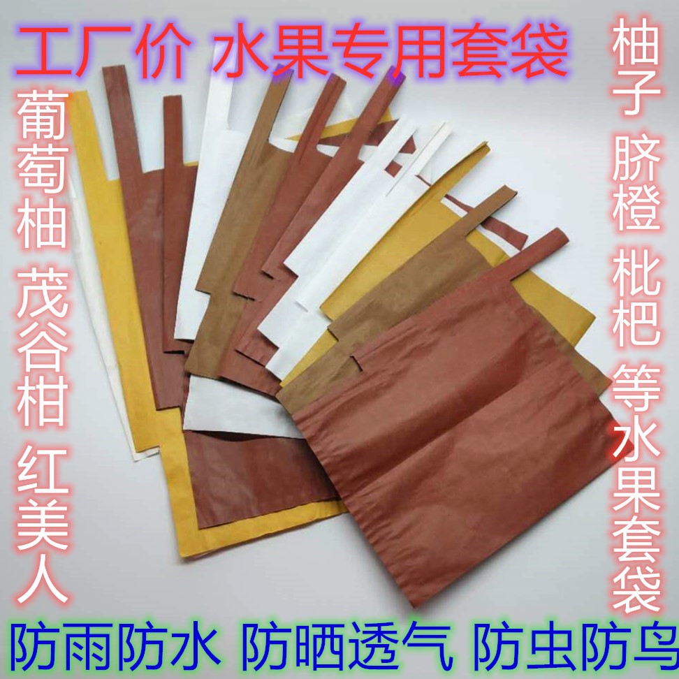 葡萄柚子茂谷柑脐橙红美人梨纸袋桃枇杷水果袋苹果袋石榴梨子套袋