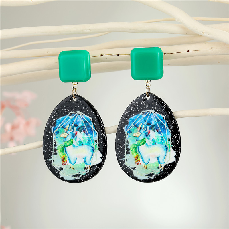 New  Animal Resin Earrings display picture 4